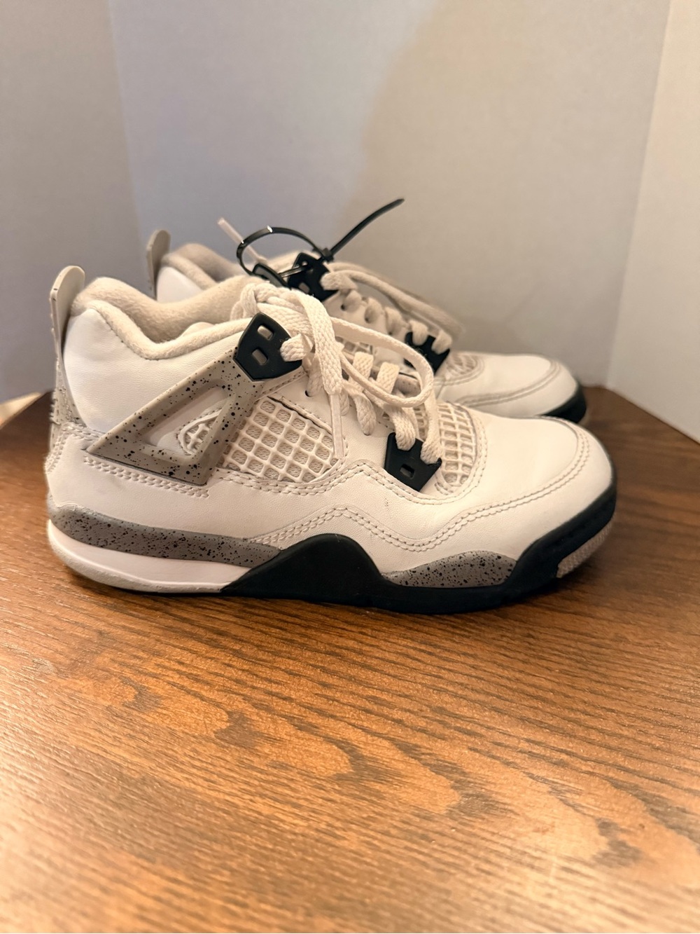 Air Jordan 4 Retro OG PS "White Cement. Kids size 12